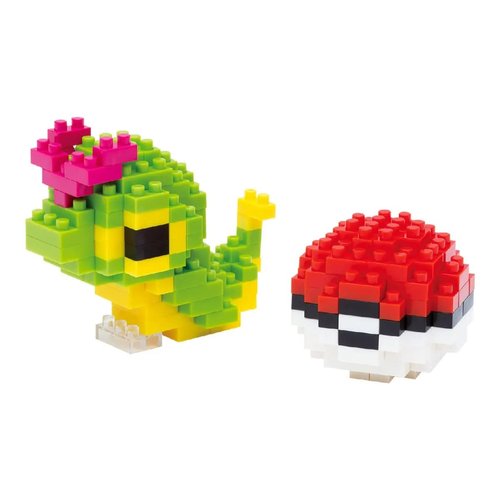 nanoblock - Pokémon - Caterpie & Poke Ball, Pokémon Series Building Kit
