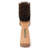 GranNaturals Soft Mens Boar Bristle Hair Brush - Natural Wooden Club Style Wave Hair Brush for Men - Styling Beard Hairbrush for Fine, Thin or Thick Hair