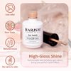 RARJSM Milky Rose Gel Nail Polish LED UV Gel Soak Off Clear Nude Pink French Manicure Light Pink Jelly Nail Gel Polish Varnish Curing Requires 1pcs 15ml for Home Salon Nail Art DIY