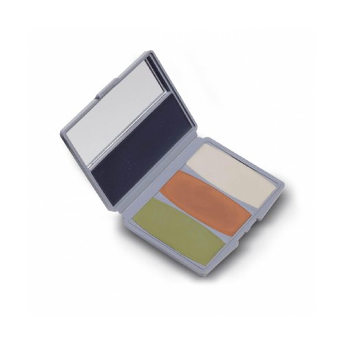 Hunters Specialties Camo-Compac 4 Color Makeup Kit - Pocket Size Long-Lasting Easy-to-Use Concealment Makeup for Hunting, 4 Color Woodland Makeup KIT