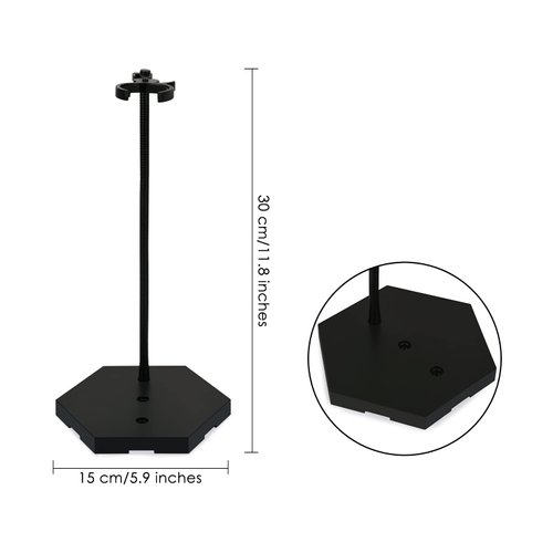 DS. DISTINCTIVE STYLE Action Figure Stand 12 Inch Connectable Metal Toy Stand for 1/6 and1/9 Scale Figures