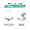 Ardell Natural Lashes False Eyelashes, Strip Lash, Eye Makeup Enhancement, Reusable, Demi 102 - Black (4 pack)