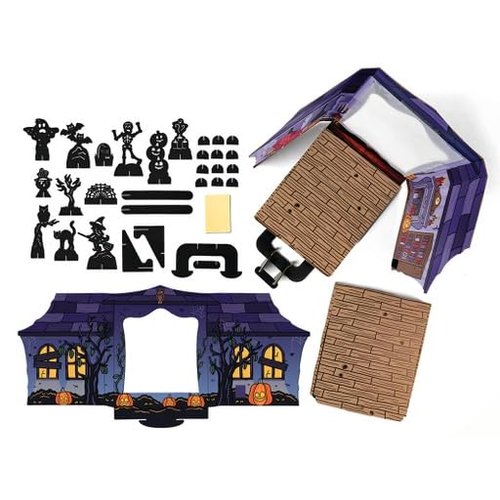 Little Passports Spooky Shadow Theater | Halloween Craft Kit for Kids Ages 5-8 | Fun DIY Kit for Halloween Stories and Games