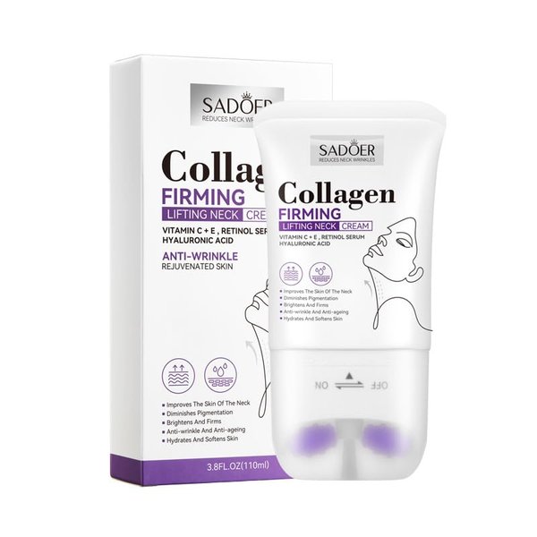 Lonme Collagen Firming Lifting Neck Cream, Neck Collagen Cream - Reduces Neck Wrinkles,Anti-Aging Moisturizer (1)