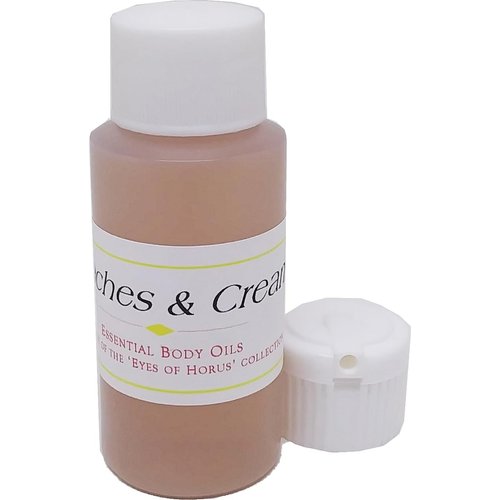 TCEShop Peaches & Cream Scented Body Oil Fragrance [Flip Cap - Brown - 1 oz.] - ID#25417