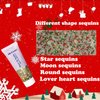 HWSHQY OO Christmas Face Glitter,Christmas Hair Glitter,Christmas Body Glitter Face Paint,Christmas Stocking Stuffers Decoration for Women and Kids,Chunky Glitter for Face Body Lip Eye