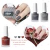 LOKFAR 6 Colors Matte Nail Polish Set, Mist Effect Matte Finish Velvet Gel Nail Polish Kit, Long Lasting Waterproof Velvet Nail Art 8 ml/ Bottle -#B