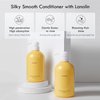 Kimtrue Silky Smooth Conditioner with Lanolin, Hair Conditioner for Dry Damaged Hair Moisturizing repair, Paraben-Free, 500ml/16.9 fl oz