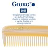 Giorgio G41 FineTooth and WideTooth Pocket Comb - Hair Styling Comb for Men and Women, Handmade Beard Comb for Men, Barber Comb, and Mustache Comb for Grooming,Saw Cut and Polished Travel Comb