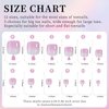 Maigitur Toe Nail Tips - Short Gradient Toenail Press Ons, 120Pcs Pink White Ombre Soft Gel Toe Nail Tips, Soak Off Press On Toenails Square Fake Toes for Women Girls Manicure