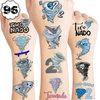 100 PCS Two Nado Tornado Temporary Tattoos 2nd Themed Birthday Party Decorations Supplies Favors Décor Funny Weather Second Twonado Tattoo Stickers Gifts For Game Boys Girls Classroom School Prizes