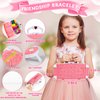 Friendship Bracelet Making Kit, DIY Arts and Crafts Toys, Birthday Gifts Ideas for Girls 6 7 8 9 10 11 12+ Years Old(Pink)