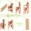 Cositina 100 Pack 0.78 * 0.78 * 3.34 inch Kraft Paper Lipstick Box Rectangle Lip Balm Kraft Boxes Essence Oil Bottle Packaging Organzier for Makeup Sample Tube Storage DIY Gifts - Brown