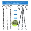 YINGFENG 10 Pack 9.5 Inch Black Hanging Chains, Garden Plant Hangers for Hanging Bird Feeders, Billboards, Chalkboards, Basket, Planters, Lanterns, Wind Chimes and Decorative Ornaments Etc