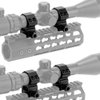 LONSEL 1'' Scope Rings, 2Pcs High Profile & 2Pcs Medium Profile 1 Inch Scope Mount Rings for Picatinny Rail - Pack of 4
