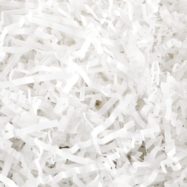 TCAIRG White Crinkle Cut Paper Shred Filler (1/2 LB) for Gift Wrapping and Basket Filling - Shredded Paper for Gift Box, Box Confetti Shredded, Box Stuffing