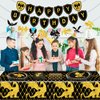 Dragon Birthday Party Decorations，Dragon Party Decorations，Dragon Birthday Party Supplies，Include Banner Tablecloth Plates Napkins Forks