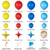 JOYYPOP Carnival Balloon Arch Kit with 123pcs Red Blue Yellow Rainbow Latex Confetti Balloons for Birthday Party Decorations