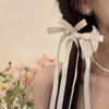 6pcs Ribbons Bow Hair Clips Long Tassel Hair Ribbon for Women Girls Double Bowknot Hair Clip Bows Hair Barrettes Bow Clips Hairclips Ribbon for Hair Accessories Wedding Party Gift(Blue, Pink, Beige)