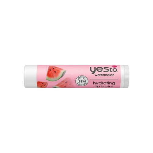 Yes To Watermelon Hydrating Lip Balm, Refreshing Non-Sticky Formula That Restores Dry Cracked Lips & Locks In Moisture, With Apricot Kernel Oil & Antioxidants, Natural & Cruelty Free, 0.15 Oz, 3-Pack