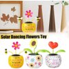 Sunflower Solar Dancing Solar Toys Solar Dancing Flower,Solar Powered Swinging Animated Dancer Toy Car Decoration for Car Dashboard Office Desk Dancer Toy