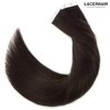 Lacer Hair Extensions Tape in Human Hair Dark Brown Virgin Hair Invisible Tape in Hair Extensions Real Human Hair for Black Women 50g 20pcs 18 Inch