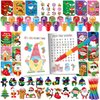 BenLouis Christmas Party Favors for Kids Christmas Classroom Gifts Prize Stockings Filler Coloring Books Bulk for Students Crafts Xmas Holiday School Goodie Bag Stuffer（24Set Gingerbread）