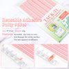 BQAN 2 Set Nail Holder for Painting Nails, Transparent Acrylic Nail Stand for Press on / Fake Nail Tips Training / Nails Display with 96 Pcs Reusable Adhesive Putty