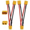 WMYCONGCONG 2 PCS XT60 Parallel Battery Connector Cable Dual Extension Y Splitter 1 Female to 2 Male for DJI Phantom RC Plane