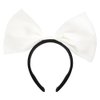 Halloween Huge Bow Headbands Hairbands Hair Hoop Headband Hair Accessories for Women Girls Bows Hairbands Headwrap Headband for Cosplay Costume Party Props Birthday Gifts White Bow Headband Women
