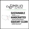 Simplici Green Tea, Mint & Clay Natural Soap (smooth + pure essential oils) 6 Bar Value Bag. Palm Free