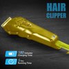 Anrom Hair Clippers for Men Professional - Cordless & Corded Barber Clipper for Home Hair Cutting Grooming Set, Rechargeable Mens Hair Clipper & Trimmer (Gold)