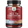 Omega 3 Fish Oil Supplement - EPA DHA Fish Oil Omega 3 Supplement with Immune Booster Brain Vitamins - Burpless Fish Oil 2000 mg per Serving for Mood Boost Liver Support and PMS Relief Support