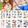 Temporary Tattoo, 100pcs Fake Tattoos Designs, Waterproof Body Art Stickers, Fan Games Event Tattoo Decorations, Party Favors School Reward Prizes Supplies for Boys Girls Women Men 10 Sheets Soccer