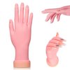 Buqikma Nail Practice Hand for Acrylic Nails, Mannequin Hand for Nails Practice, Flexible Bendable Fake Hand Manicure Nail Practice Hand 1Pcs