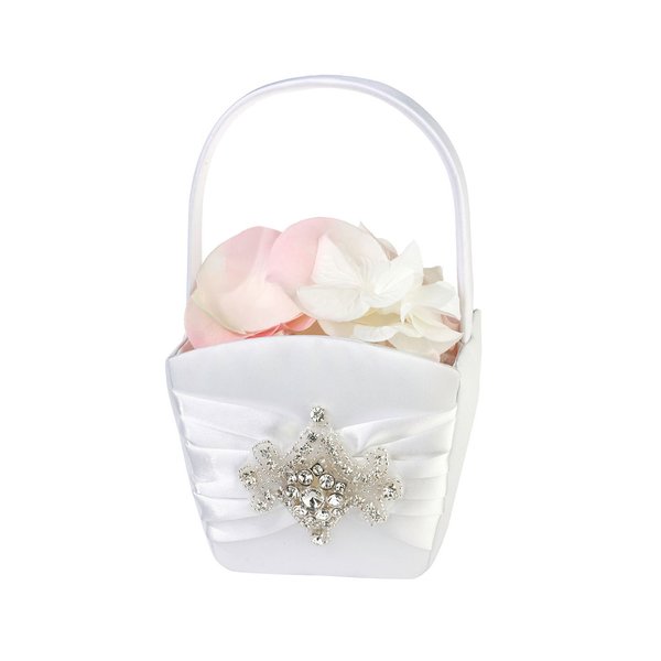 Lillian Rose Glamorous Jeweled Rhinestone Flower Girl Basket (FB430)