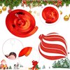 JIUDUOYUAN 52 Pcs Candy Cane Christmas Party Decorations Christmas Candy Hanging Ceiling Swirls Streamers for Christmas Home Candyland Winter Holiday Party Decor Supplies