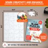 Decorably 8 Pack Blank Puzzles to Draw on, 5.5x8in Blank Puzzle Pieces to Write on, 28pcs Make Your Own Puzzle, DIY Puzzle Blank Jigsaw Puzzle, Make Your Own Puzzle Kit, Blank Jigsaw Puzzle to Draw on