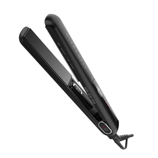 GAMA G-EVO Silk Chrome Titanium 1.2 Inch Flat Iron
