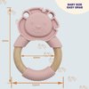 SofiAl Premium Baby Teething Toys, Silicone Teether Pain Relief for Babies, Baby Chew Toy Soothe, Sore, Cooling Gum Chew Toy, Hand Pacifier, BPA Free, Fridge and Sterilizer Safe (Lion)