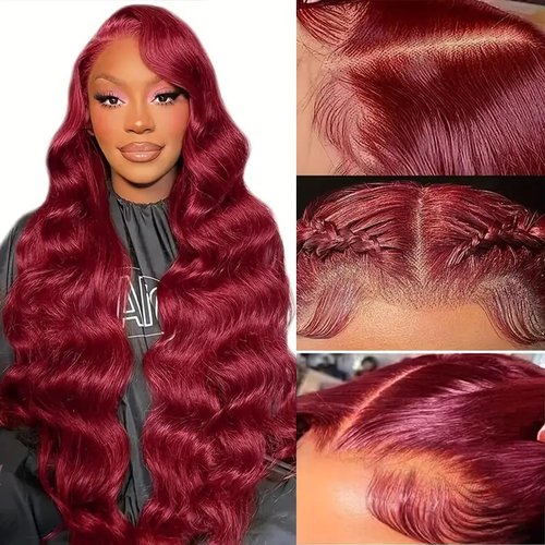 Deep Wave Lace Front Wigs Human Hair Wigs for Black Women 13x4 HD Lace Front Wigs Human Hair Pre ...