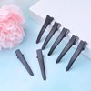 100pcs 45mm Black Alligator Hair Clips Metal Duckbill Hairpins Professional Non-slip Single Prong Curl Clips Teeth Bows Hairclips Hairdressing Salon Styling Hair Grip DIY Accessories for Women Girls