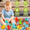 ALASOU 9 PCS Dinosaur Fantastic Creatures Toys with Playmat/Storage Bag|Baby Car Toys for 1 Year Old Boy|1st Birthday Gifts for Toddler Age 1-2|1 Year Old Boy Birthday Gift for Infant 12 18 Months