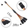 18Pcs 3-Pin JR Servo Extension Cable,1 JR Male to 2/3 Female JR Y Harness Servo Cable & 3.93" 5.9" 11.8" JR Extension Wire for RC Cars Trucks Airplanes Servo Receiver Connection,5 Styles