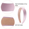 SIQUK 14 Pieces Satin Headbands 1 inch Headband Colorful Plain Headband DIY Craft Headbands for Women and girls