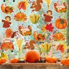 54 PCS Fall Party Hanging Decorations Fall Hanging Swirls Autumn Foil Swirls Spirals Autumn Harvest Ceiling Streamers for Happy Fall Party Supplies Thanksgiving Baby Shower Birthday