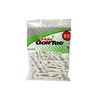 PRIDE GOLF TEE unisex adult 50 Count Bag Golf Tees, White, 2.125 US