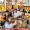 Pizza Party Decorations Pizza Hanging Swirls - 48Pcs Pizza Theme Ceiling Hanging Decor, Pre-assembled, Double-sided Printed, Pizza Birthday Supplies, Prefect for Pizza Party Decorations (12 Styles)