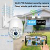 Security Camera Outdoor 2K 4MP, Hosafe WiFi Home Security System Video Surveillance IP Camera, Floodlight Motion Detection, Pan Tilt Auto Tracking, Two Way Audio, Color Night Vision, Waterproof