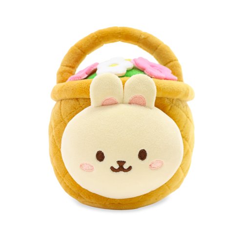 Anirollz Stuffed Animal Plush Toy – 6" Small Spring Outfitz Plush Doll | Soft, Squishy, Warm, Cute, Comfort, Safe | Birthday Gift Pillow with Bunny Rabbit in Flower Basket Bunniroll